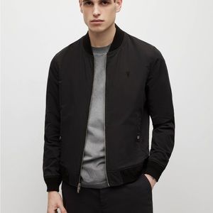 All Saints Black Bomber Jacket
